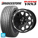 トヨタ ノア(90系)用 2024年製 205/60R16 96Q XL ブリヂストン ブリザック VRX3 正規品 # ジャパン三陽 ハイブロック レグルス サテンブラック/リムポリッシュ 新品スタッドレスタイヤホイール 4本セット