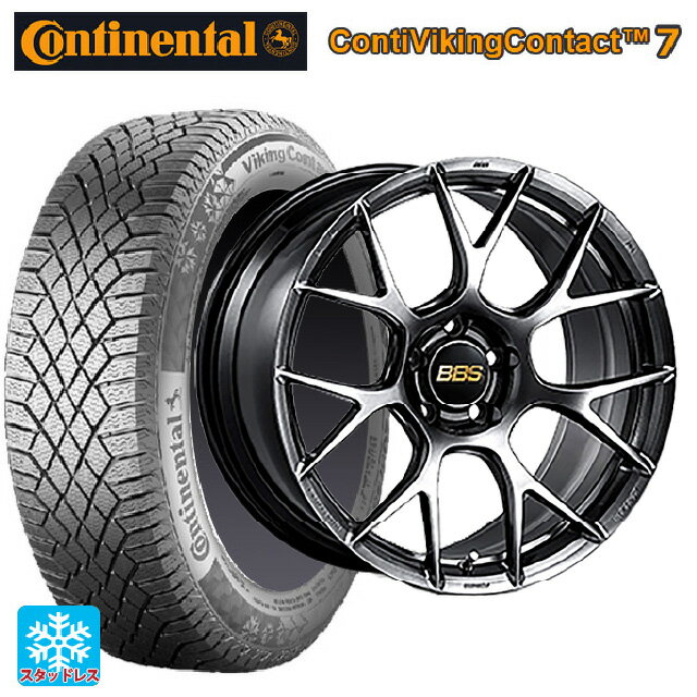 245/40R19 98T XL コンチネンタル コンチバイキングコンタクト7 正規品 BBS RE-V7 DB 19-8.5J 国産車用 スタッドレスタイヤホイール4本セット