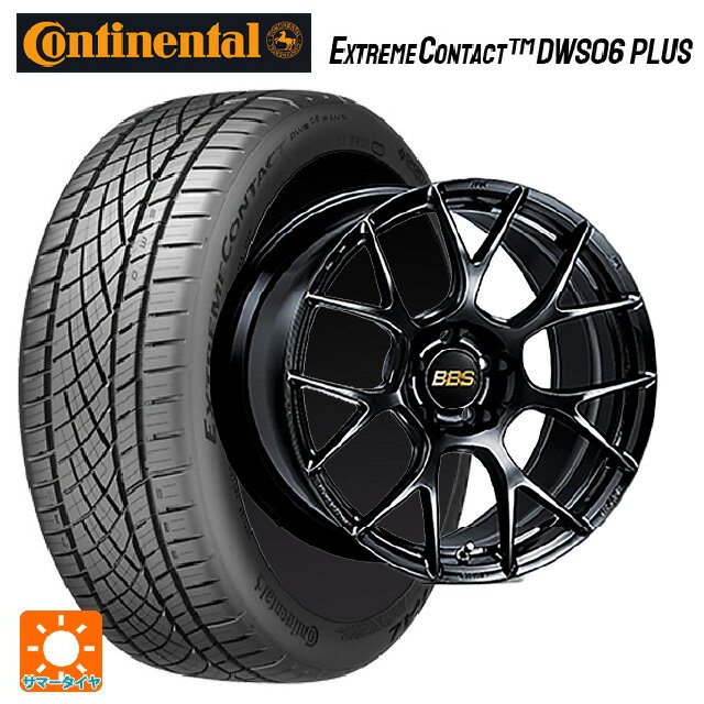 【6/22 20時〜 全品P5倍＆クーポン】225/40R19 93Y XL コンチネンタル エクストリームコンタクト DWS06プラス 正規品 # BBS RE-V7 BK 19-8J 国産車用 サマータイヤホイール4本セット