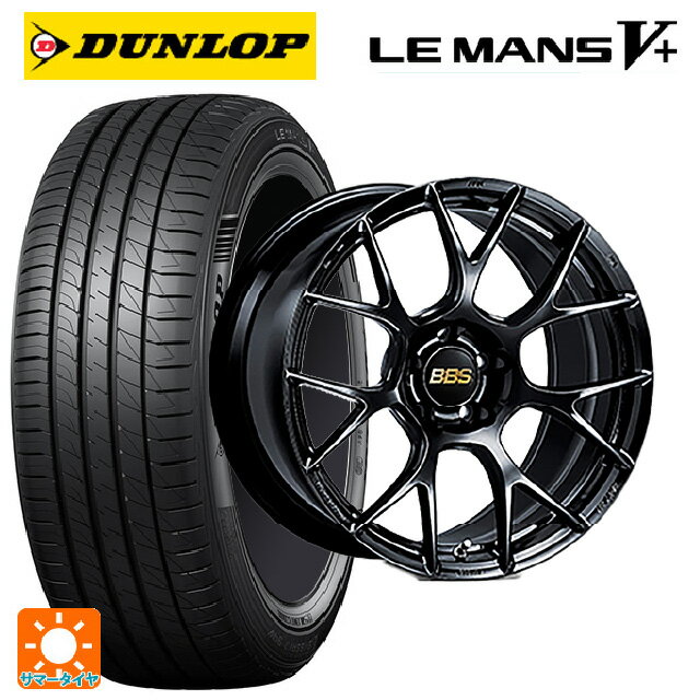 レクサス IS(30系(M/C後))用 235/45R18 94W ダンロップ ルマン5プラス(ルマン5+) # BBS RE-V7 BK 新品サマータイヤホイール 4本セット