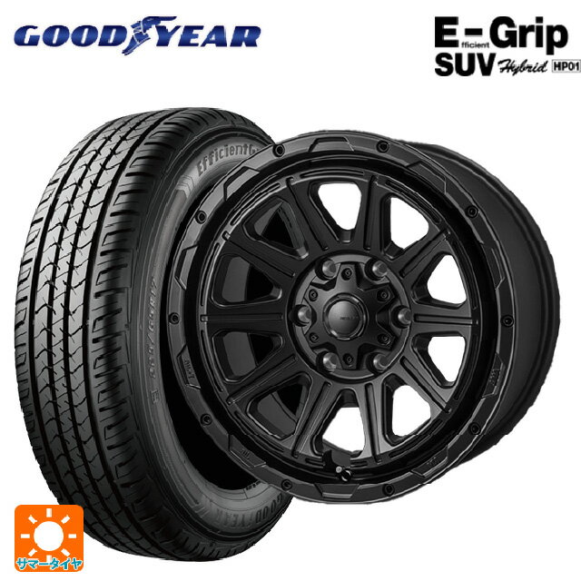 トヨタ ハイラックス(120系)用 265/70R17 115S グッドイヤー エフィシェントグリップSUV HP01 ジャパン三陽 ハイブロック レグルス サテンブラック 新品サマータイヤホイール 4本セット
