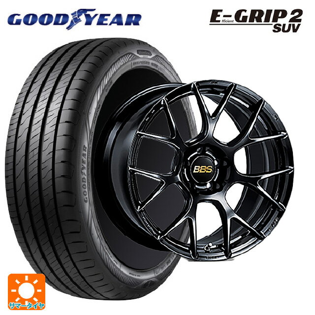 【6/22 20時〜 全品P5倍＆クーポン】レクサス NX(20系)用 235/60R18 107V XL グッドイヤー エフィシェントグリップ 2 SUV BBS RE-V7 BK 新品サマータイヤホイール 4本セット