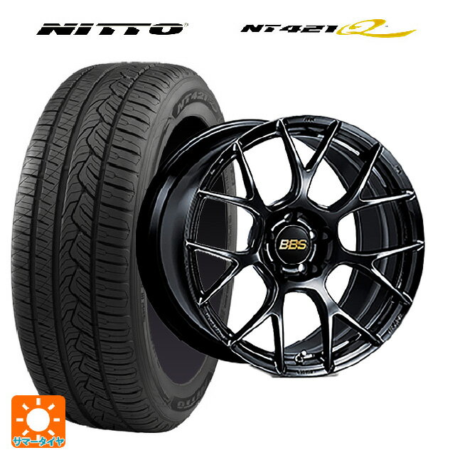235/55R19 105W XL ニットー NT421Q BBS RE-V7 BK 19-8J 国産車用 サマータイヤホイール4本セット