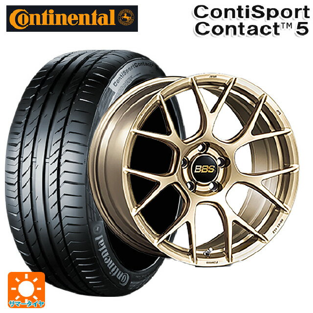 スバル レヴォーグ(VN系)用 225/40R19 89Y コンチネンタル コンチスポーツコンタクト 5 正規品 BBS RE-V7 GL 新品サマータイヤホイール 4本セット