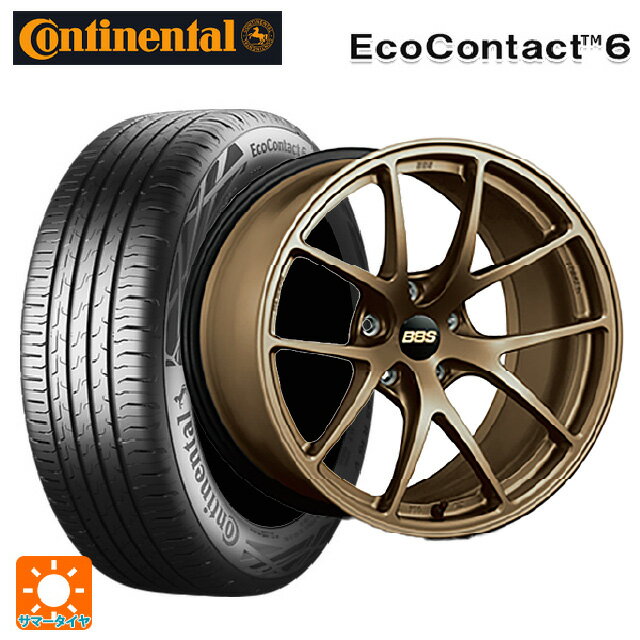 【最大3万円OFFクーポン 5/16 1:59迄】205/60R16 96H XL コンチネンタル エココンタクト 6 正規品 BBS RI-A MBZ 16-7J 国産車用 サマータイヤホイール4本セット