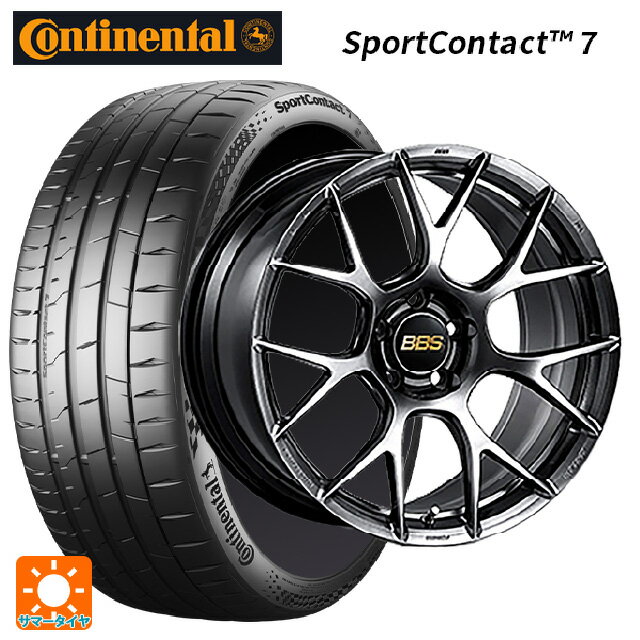 【最大3万円OFFクーポン 5/16 1:59迄】225/35R19 88Y XL コンチネンタル スポーツコンタクト 7 正規品 BBS RE-V7 DB 19-8J 国産車用 サマータイヤホイール4本セット