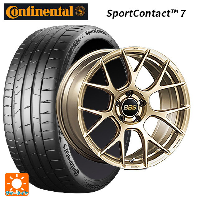 【6/22 20時〜 全品P5倍＆クーポン】225/40R19 93Y XL コンチネンタル スポーツコンタクト 7 正規品 BBS RE-V7 GL 19-8J 国産車用 サマータイヤホイール4本セット