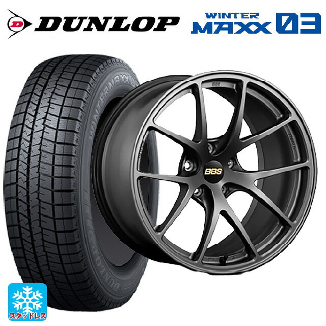 スバル レヴォーグ(VN系)用 245/40R18 93Q ダンロップ ウィンターマックス 03(WM03) RI-A MGR 新品スタッドレスタイヤホイール 4本セット