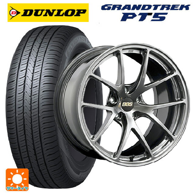 225/65R17 102V ダンロップ グラントレックPT5 BBS RI-A DB 17-7.5J 国産車用 サマータイヤホイール4本セット
