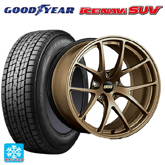 ニッサン エクストレイル(33系)用 235/60R18 107Q XL グッドイヤー アイスナビ SUV # BBS RI-A MBZ 新品スタッドレスタイヤホイール 4本セット