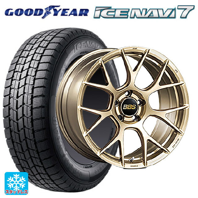 225/45R18 91Q グッドイヤー アイスナビ7(限定) # BBS RE-V7 GL 18-7.5J 国産車用 スタッドレスタイヤホイール4本セット