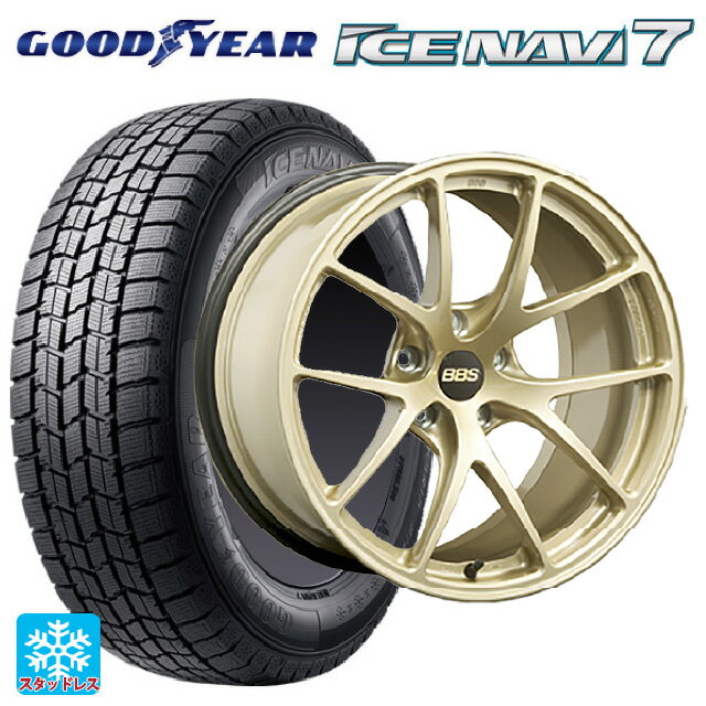 【10/4 20時〜 最大3万円OFFクーポン】215/45R17 87Q グッドイヤー アイスナビ7(数量限定) # BBS RI-A GL 17-7.5J 国産車用 スタッドレスタイヤホイール4本セット