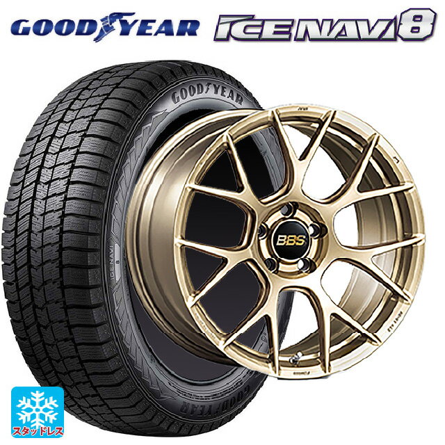 トヨタ ハリアー(80系)用 225/55R19 99Q グッドイヤー アイスナビ8 RE-V7 GL 新品スタッドレスタイヤホイール 4本セット