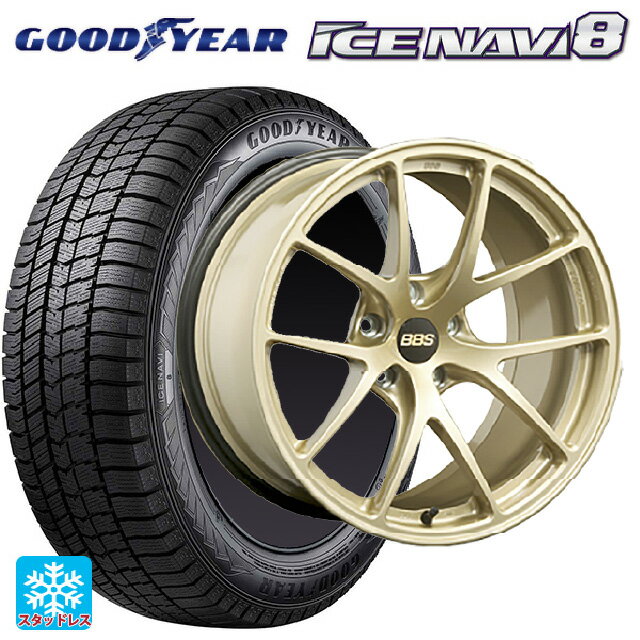 2024年製 245/50R18 100Q XL グッドイヤー アイスナビ8 BBS RI-A GL 18-8.5J 国産車用 スタッドレスタイヤホイール4本セット