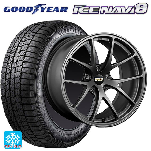 2024年製 245/50R18 100Q XL グッドイヤー アイスナビ8 BBS RI-A MGR 18-8.5J 国産車用 スタッドレスタイヤホイール4本セット