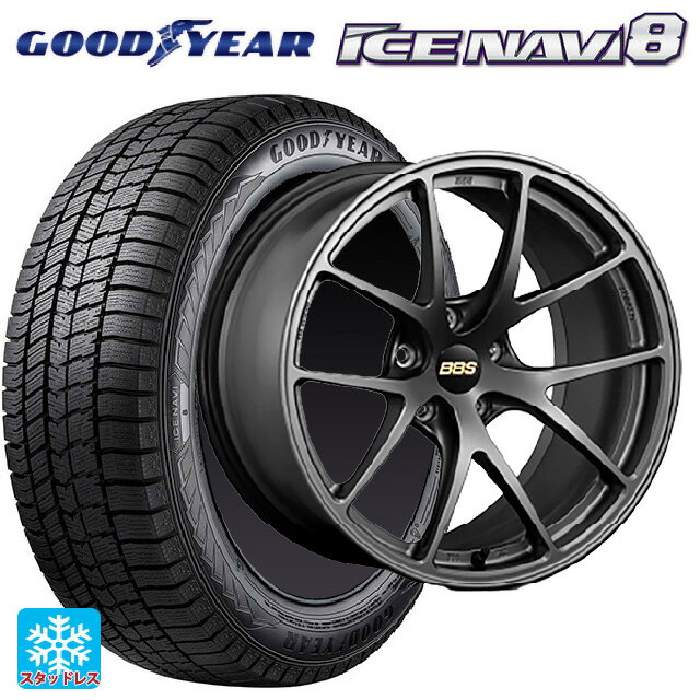 トヨタ ハリアー(80系)用 225/60R18 100Q グッドイヤー アイスナビ8 RI-A MGR 新品スタッドレスタイヤホイール 4本セット