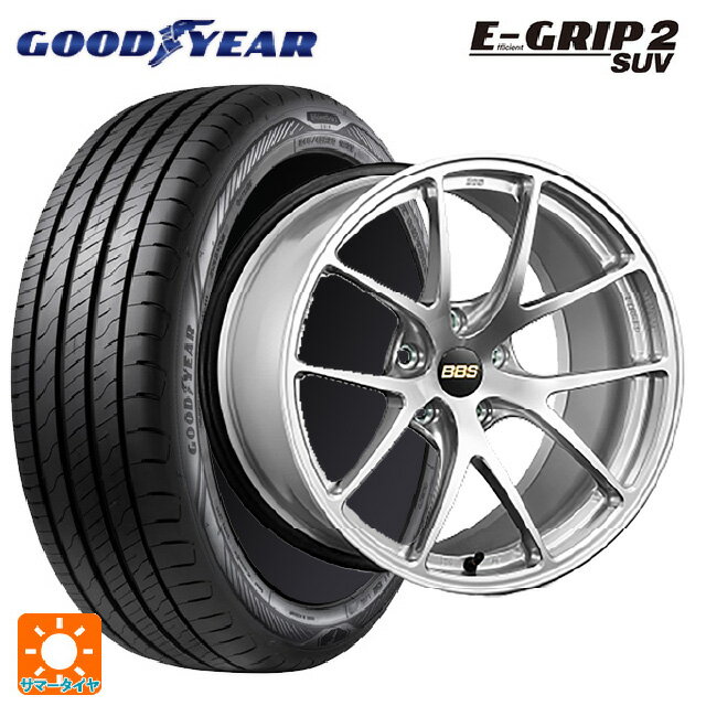 スバル レガシィアウトバック(BS系)用 225/55R18 98V グッドイヤー エフィシェントグリップ 2 SUV BBS RI-A DS 新品サマータイヤホイール 4本セット