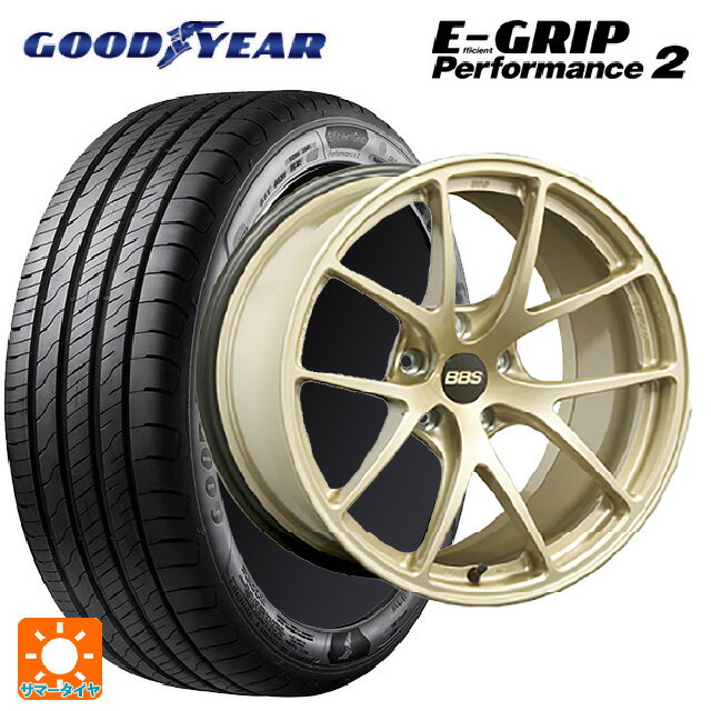 【6/22 20時〜 全品P5倍＆クーポン】205/60R16 96W グッドイヤー エフィシェントグリップ パフォーマンス2 BBS RI-A GL 16-7J 国産車用 サマータイヤホイール4本セット