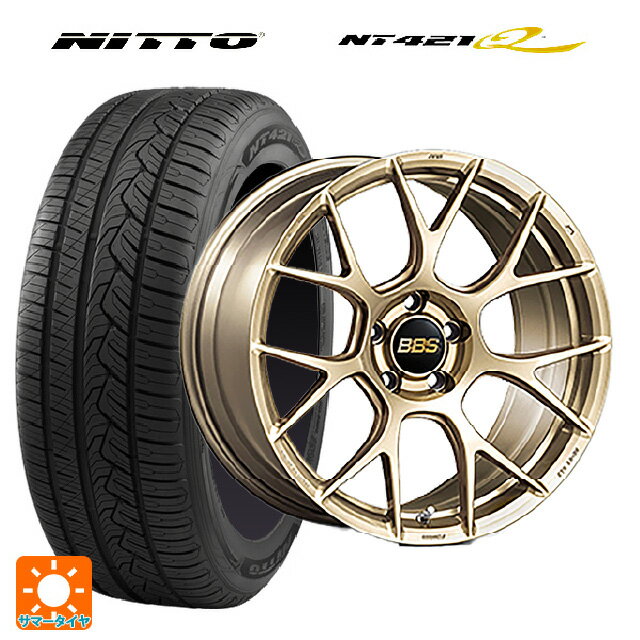 【6/15〜16限定 全品P5倍＆クーポン】トヨタ ハリアー(80系)用 225/55R19 99V ニットー NT421Q BBS RE-V7 GL 新品サマータイヤホイール 4本セット