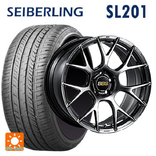 225/40R19 89W セイバーリング セイバーリング SL201(ブリヂストン工場生産） BBS RE-V7 DB 19-8J 国産車用 サマータイヤホイール4本セット