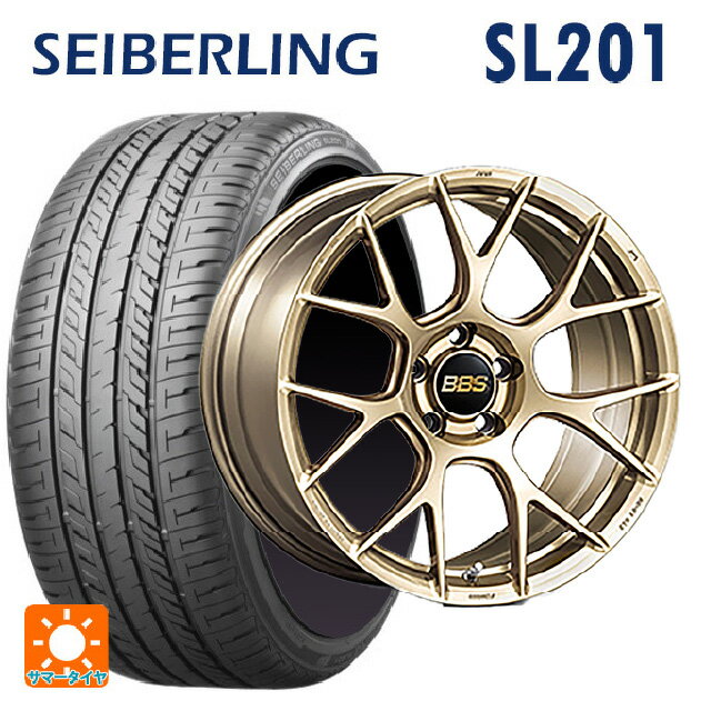【6/22 20時〜 全品P5倍＆クーポン】215/45R18 89W セイバーリング セイバーリング SL201(ブリヂストン工場生産） BBS RE-V7 GL 18-7.5J 国産車用 サマータイヤホイール4本セット