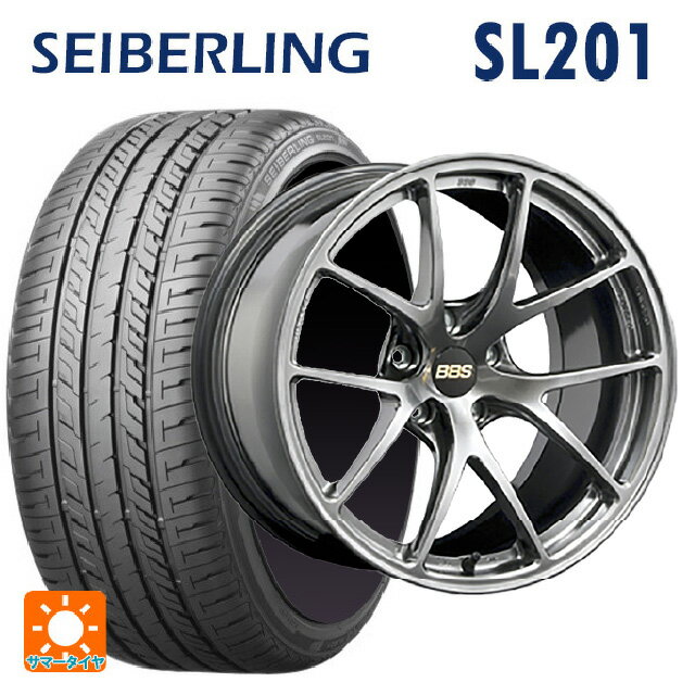 【6/11 1:59迄 全品ポイント5倍】215/45R18 89W セイバーリング セイバーリング SL201(ブリヂストン工場生産） BBS RI-A DB 18-7.5J 国産車用 サマータイヤホイール4本セット