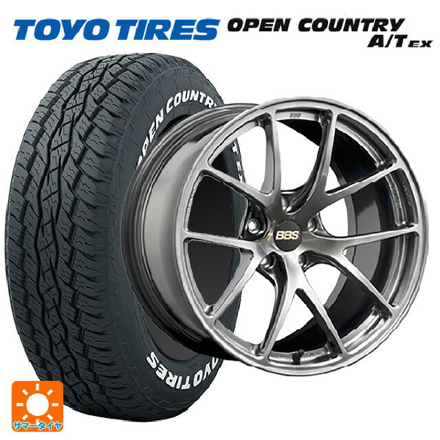 【最大3万円OFFクーポン 5/16 1:59迄】ミツビシ アウトランダー(5LA GNOW)用 235/60R18 103H トーヨー オープンカントリー A/T EX ホワイトレター ＃ RI-A DB 新品サマータイヤホイール 4本セット