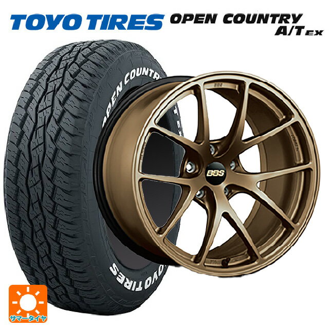 【最大3万円OFFクーポン 5/16 1:59迄】ミツビシ アウトランダー(5LA GNOW)用 235/60R18 103H トーヨー オープンカントリー A/T EX ホワイトレター ＃ RI-A MBZ 新品サマータイヤホイール 4本セット