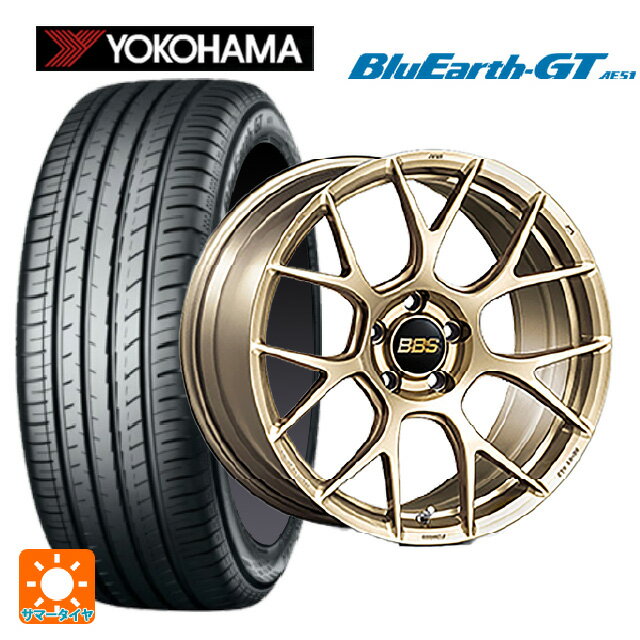 【最大3万円OFFクーポン 5/16 1:59迄】225/35R19 88W XL ヨコハマ ブルーアースGT AE51 BBS RE-V7 GL 19-8J 国産車用 サマータイヤホイール4本セット