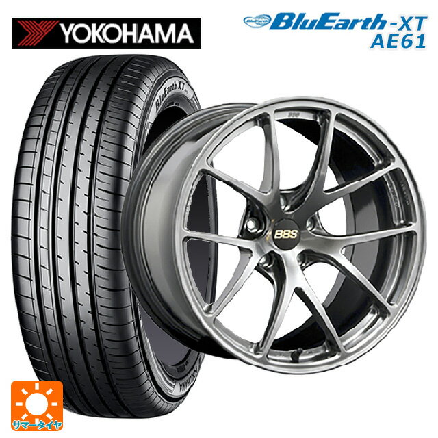 225/50R18 95V ヨコハマ ブルーアースXT AE61 BBS RI-A DB 18-7.5J 国産車用 サマータイヤホイール4本セット