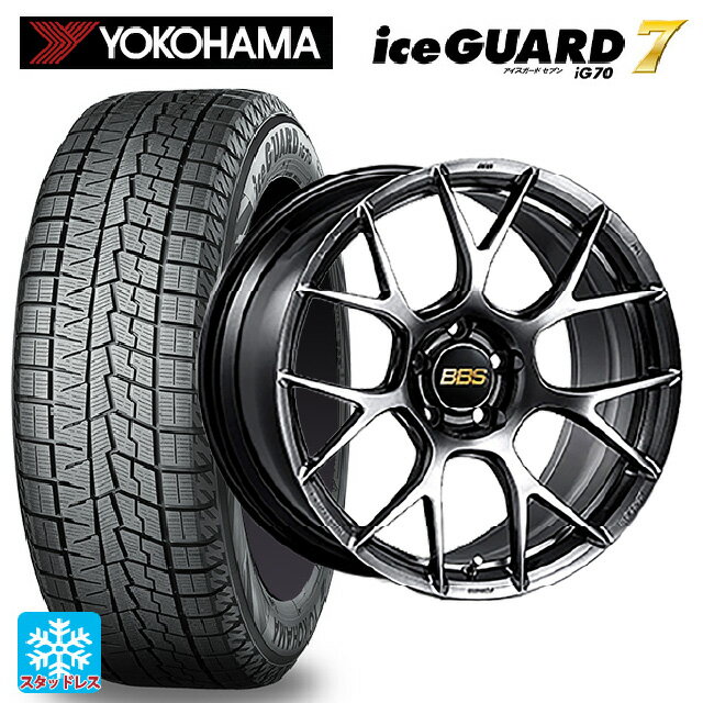 245/45R19 10Q ヨコハマ アイスガード7(IG70) BBS RE-V7 DB 19-8.5J 国産車用 スタッドレスタイヤホイール4本セット