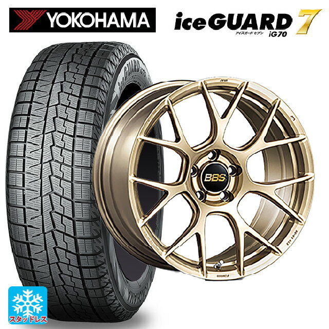 【最大3万円OFFクーポン 5/16 1:59迄】245/45R18 10Q ヨコハマ アイスガード7(IG70) BBS RE-V7 GL 18-8.5J 国産車用 スタッドレスタイヤホイール4本セット