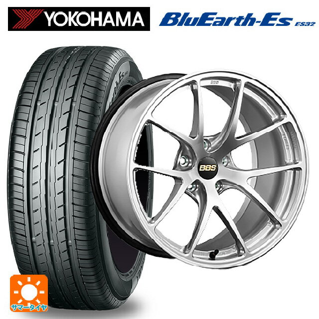 【6/11 1:59迄 全品ポイント5倍】225/40R18 92W ヨコハマ ブルーアースEs ES32 BBS RI-A DS 18-7.5J 国産車用 サマータイヤホイール4本セット