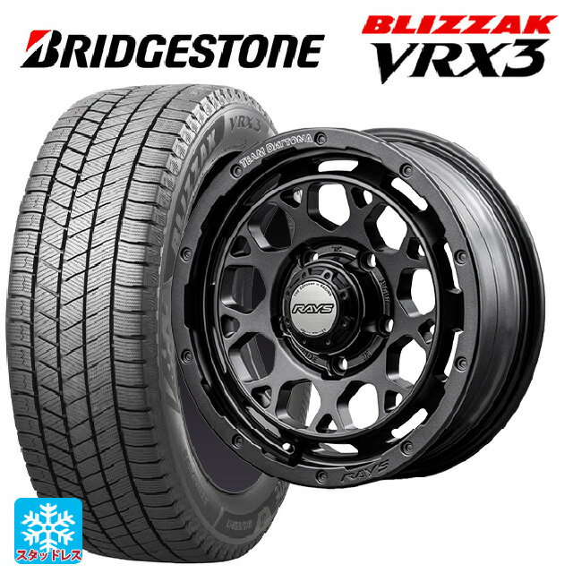 2024年製 225/70R16 103Q ブリヂストン ブリザック VRX3 正規品 レイズ チームデイトナ M9+ スペックm AOJ 16-7J 国産車用 スタッドレスタイヤホイール4本セット