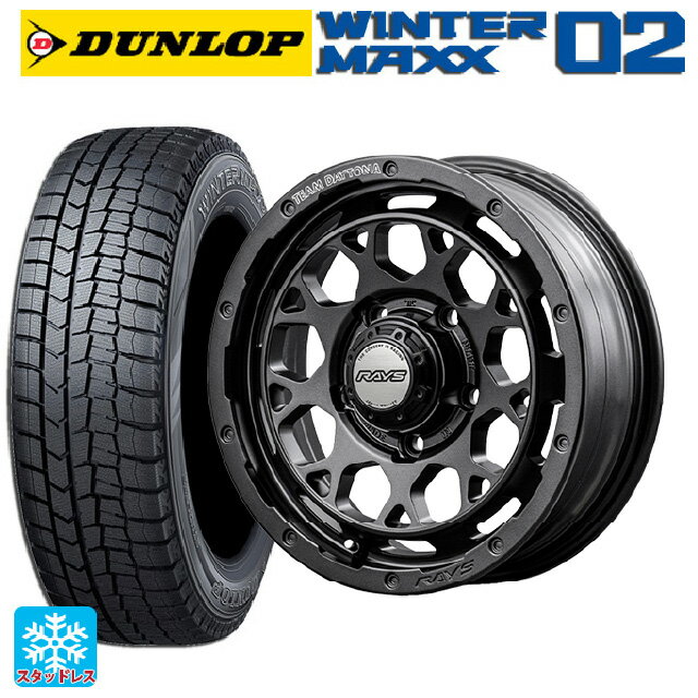 【6/15〜16限定 全品P5倍＆クーポン】215/65R16 98Q ダンロップ ウィンターマックス 02(WM02) レイズ チームデイトナ M9+ スペックm AOJ 16-7J 国産車用 スタッドレスタイヤホイール4本セット