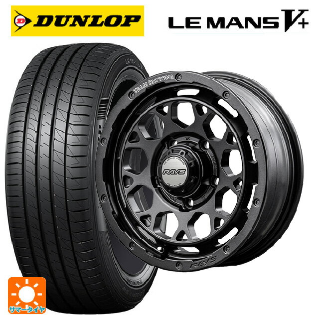 【6/11 1:59迄 全品ポイント5倍】215/45R17 91W XL ダンロップ ルマン5プラス(ルマン5+) # レイズ チームデイトナ M9+ スペックm AOJ 17-7J 国産車用 サマータイヤホイール4本セット