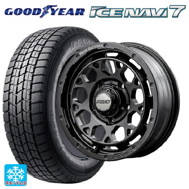 即日発送 225/45R18 91Q グッドイヤー アイスナビ7(限定) # レイズ チームデイトナ M9+ スペックm AOJ 18-7.5J 国産車用 スタッドレスタイヤホイール4本セット