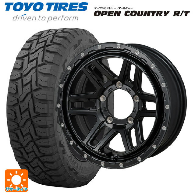 スズキ ジムニーシエラ(74系)用 215/70R16 100Q トーヨー オープンカントリー RT ブラックレター ジャパン三陽 ハイブロック エルデ Satin Black/Milling 新品サマータイヤホイール 4本セット