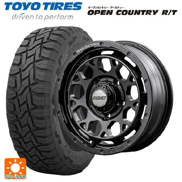 【6/22 20時〜 全品P5倍＆クーポン】225/60R17 99Q トーヨー オープンカントリー RT ブラックレター レイズ チームデイトナ M9+ スペックm AOJ 17-7J 国産車用 サマータイヤホイール4本セット