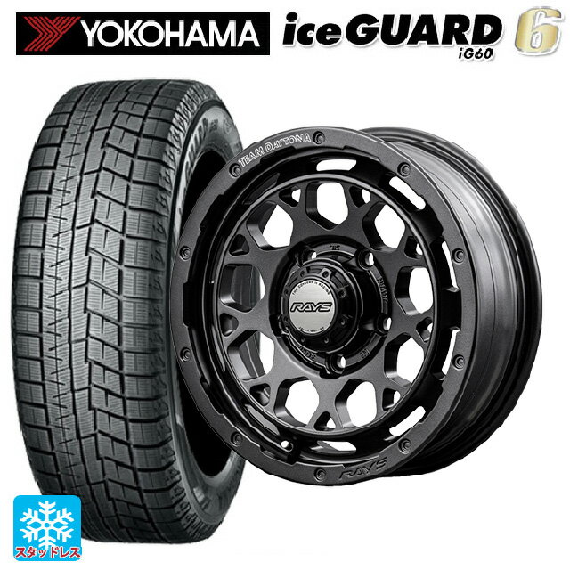 【6/20限定 全品P5倍＆クーポン】2024年製 215/65R16 98Q ヨコハマ アイスガード6(IG60) # レイズ チームデイトナ M9+ スペックm AOJ 16-7J 国産車用 スタッドレスタイヤホイール4本セット