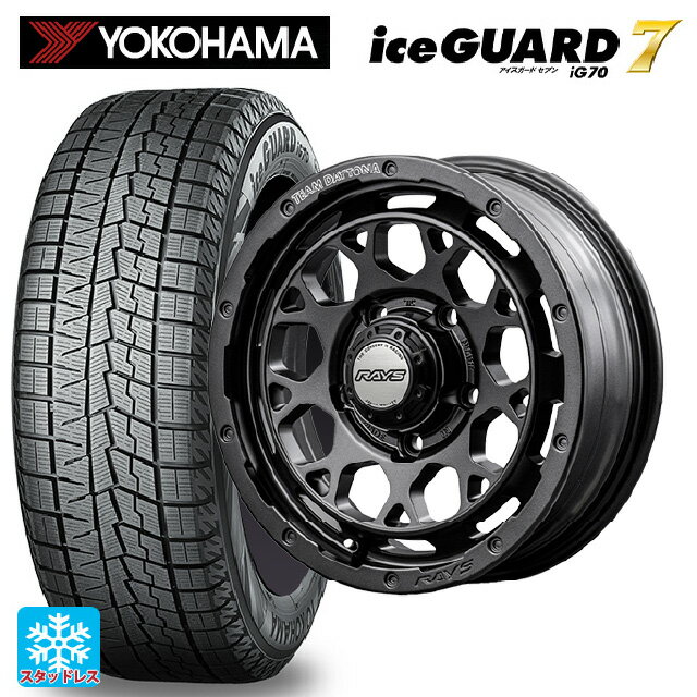 【5/25限定抽選で100％ポイントバック】245/40R18 93Q ヨコハマ アイスガード7(IG70) レイズ チームデイトナ M9+ スペックm AOJ 18-7.5J 国産車用 スタッドレスタイヤホイール4本セット