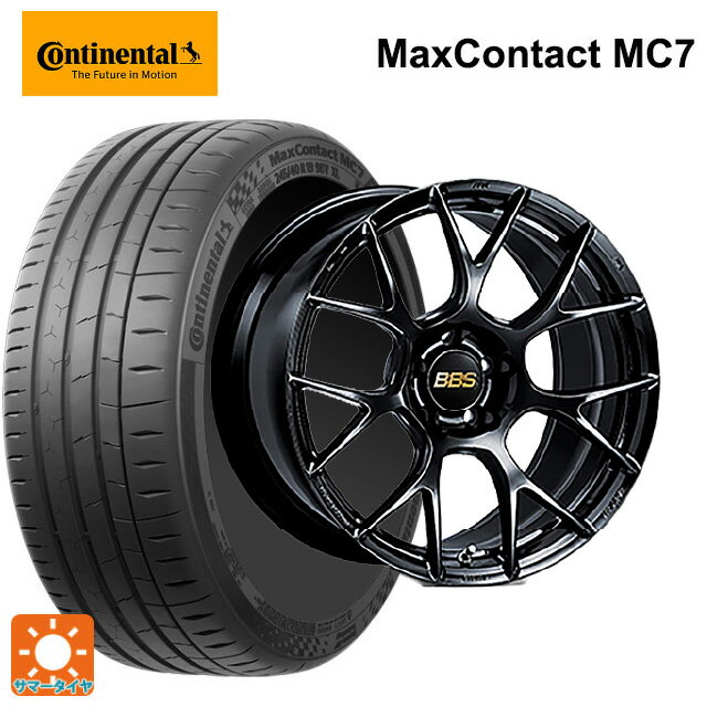 225/45R18 95Y XL コンチネンタル マックスコンタクト MC7 正規品 BBS RE-V7 BK 18-7.5J 国産車用 サマータイヤホイール4本セットのサムネイル