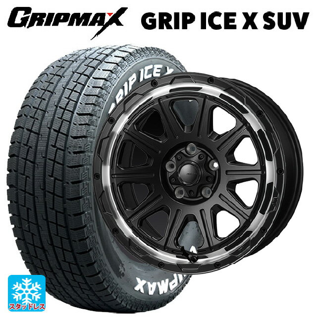 【6/15〜16限定 全品P5倍＆クーポン】215/70R16 100Q グリップマックス グリップアイスX SUV ホワイトレター ジャパン三陽 ハイブロック レグルス サテンブラック/リムポリッシュ 16-7J 国産車用 スタッドレスタイヤホイール4本セット
