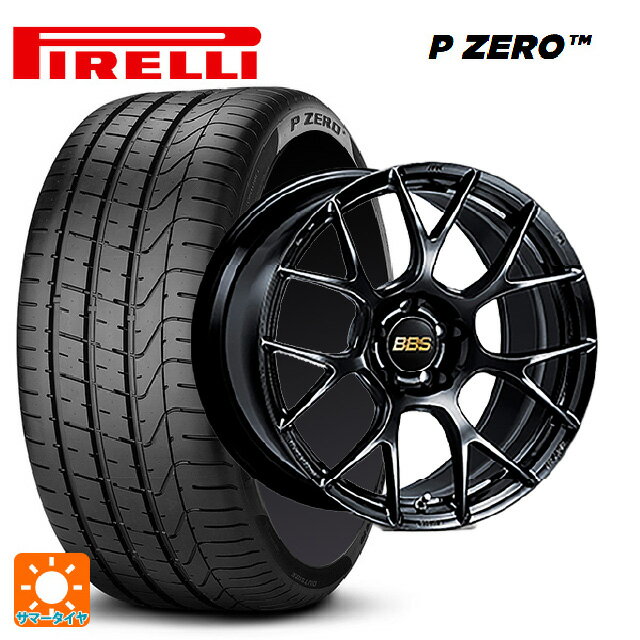 【最大3万円OFFクーポン 5/16 1:59迄】225/35R19 88Y XL ピレリ P ZERO BBS RE-V7 BK 19-8J 国産車用 サマータイヤホイール4本セット