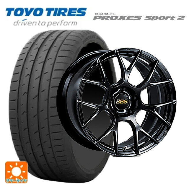 225/40R19 93Y XL トーヨー プロクセス スポーツ2 BBS RE-V7 BK 19-8J 国産車用 サマータイヤホイール4本セット
