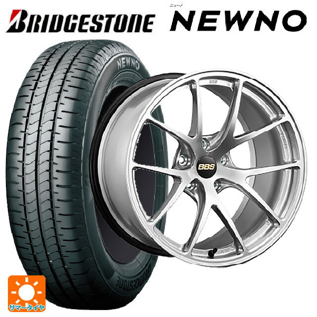 【6/11 1:59迄 全品ポイント5倍】215/45R18 93W XL ブリヂストン ニューノ 正規品 # BBS RI-A DS 18-7.5J 国産車用 サマータイヤホイール4本セット