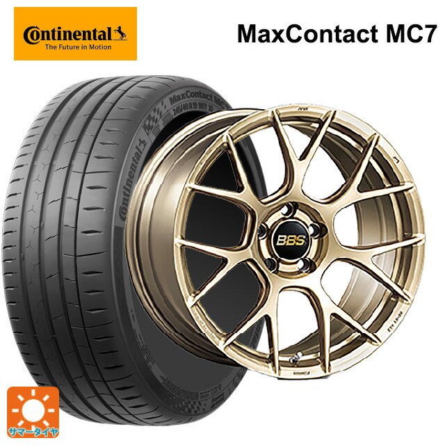 225/40R19 93Y XL コンチネンタル マックスコンタクト MC7 正規品 BBS RE-V7 GL 19-8J 国産車用 サマータイヤホイール4本セット