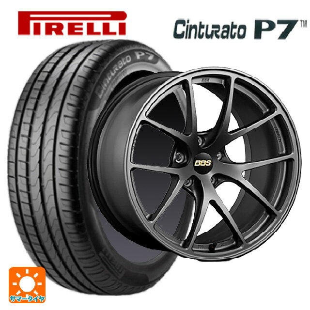 【6/22 20時〜 全品P5倍＆クーポン】215/45R18 89V ピレリ チンチュラートP7 BBS RI-A MGR 18-7.5J 国産車用 サマータイヤホイール4本セット