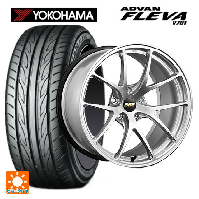 【6/11 1:59迄 全品ポイント5倍】215/45R18 93W XL ヨコハマ アドバン フレバ V701 正規品 # BBS RI-A DS 18-7.5J 国産車用 サマータイヤホイール4本セット