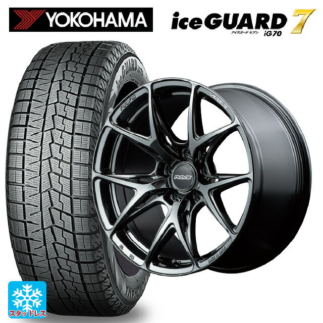 225/40R19 93Q ヨコハマ アイスガード7(IG70) レイズ ベルサス VV21S YNJ 19-8J 国産車用 スタッドレスタイヤホイール4本セット